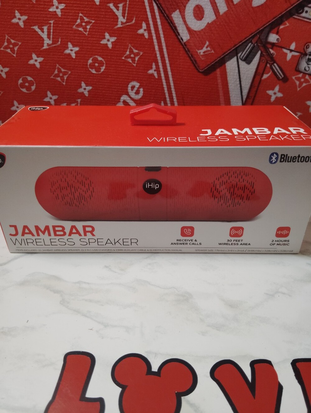 Ih.i.p. JamBar Wireless Speaker - Red